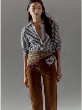 Joe's Jeans Straight Leg Jeans in Brown Velvet